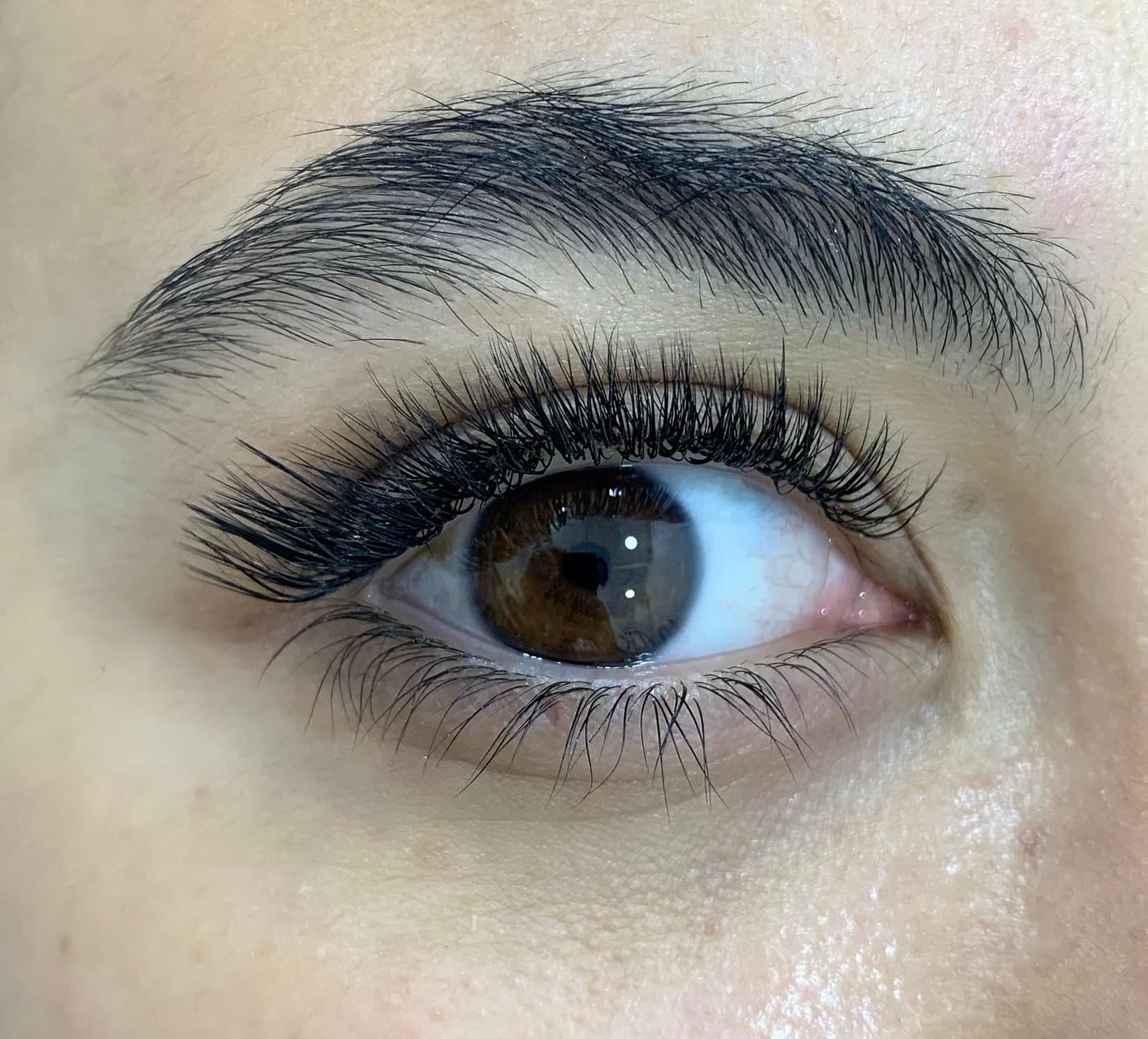 Lash extensions and brow styling by Lilit at SG Beauty, Vancouver WA